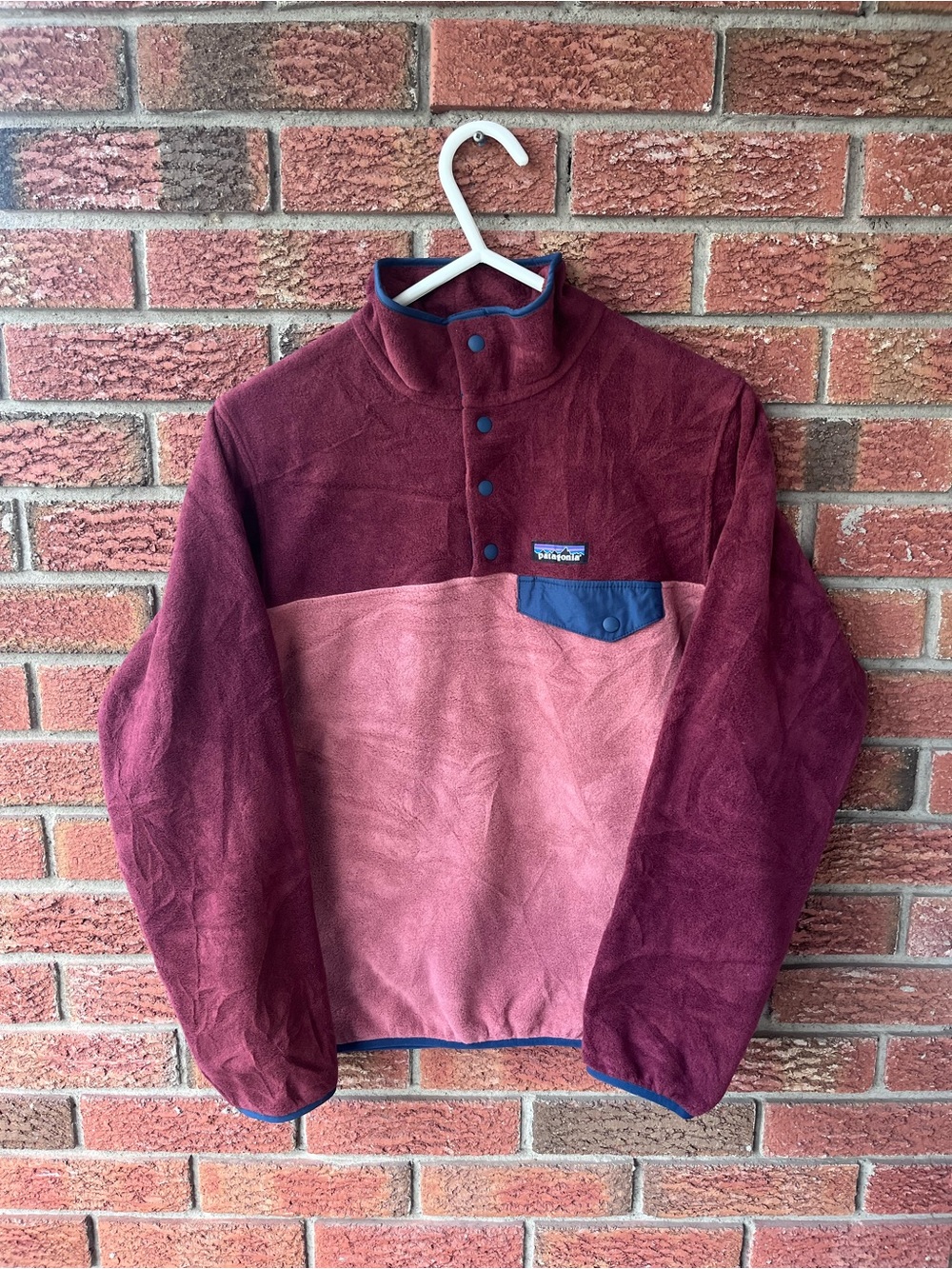 Patagonia men’s Snap-Placket Fleece Pullover Sz Small